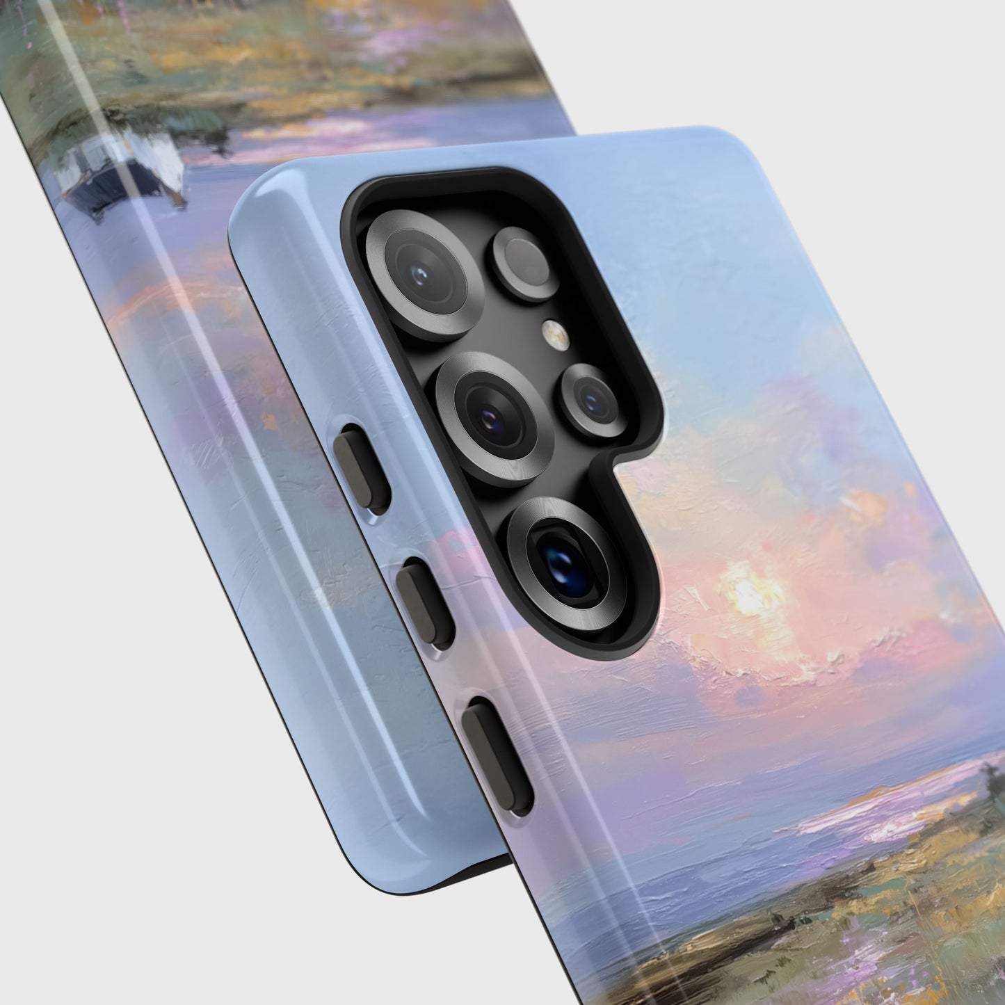 The Coastal Cottage – Impressionist Landscape Design Phone Case for Galaxy S series Phones