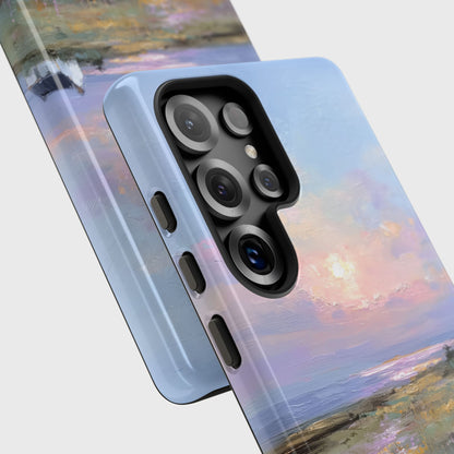 The Coastal Cottage – Impressionist Landscape Design Phone Case for Galaxy S series Phones