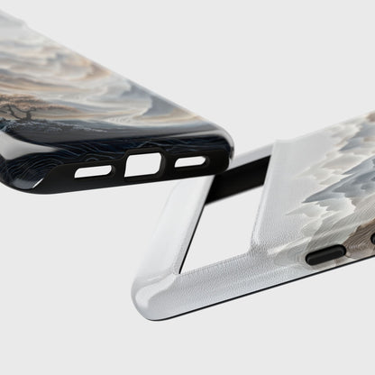 The Sweeping Valley – Sculptural Mountain Design Phone Case for Google Pixel
