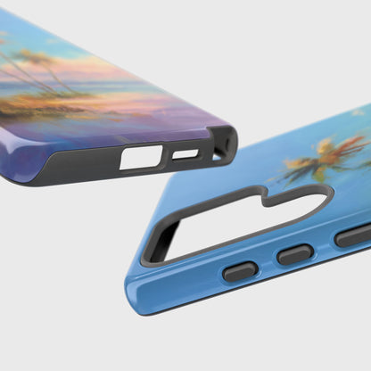 The Golden Hour Canvas – Painted Palm Design Phone Case for Galaxy S series Phones