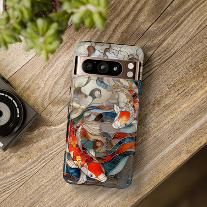 Koi Fish Stained Glass Design 1 Google Pixel Phone Case