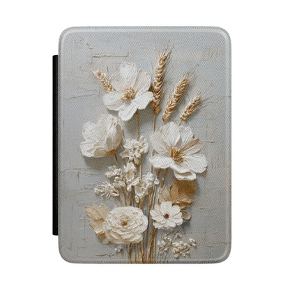 The Refined Meadow – 3D Impasto Botanical Kindle Case