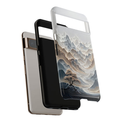 The Sweeping Valley – Sculptural Mountain Design Phone Case for Google Pixel