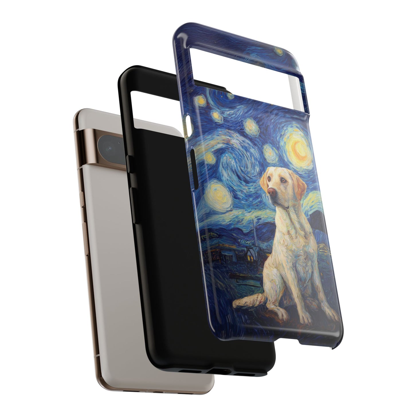 Barky Night (Labrador Retriever) Design Phone Case for Google Pixel