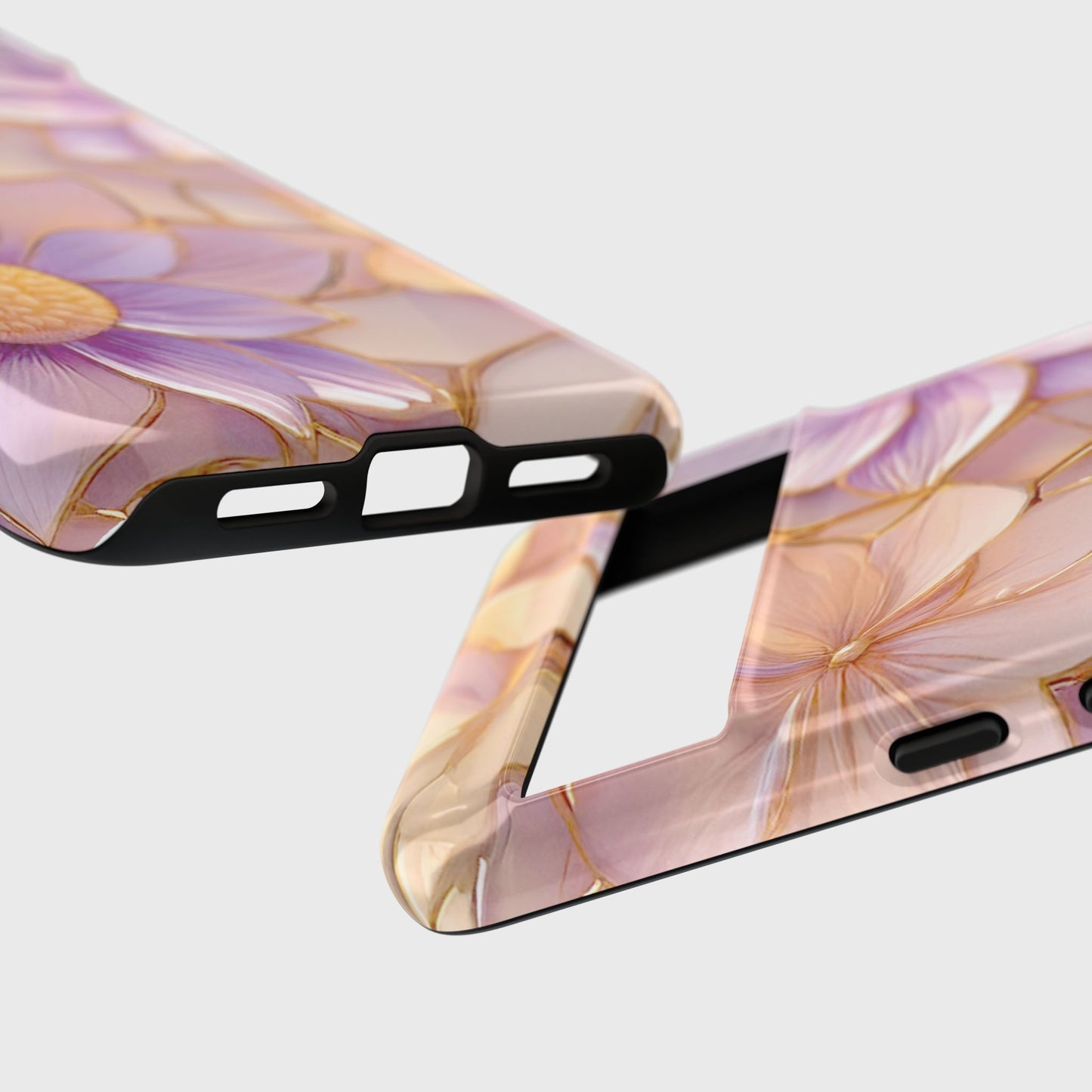 Elegant Pink Purple Floral Design Phone Case for Google Pixel