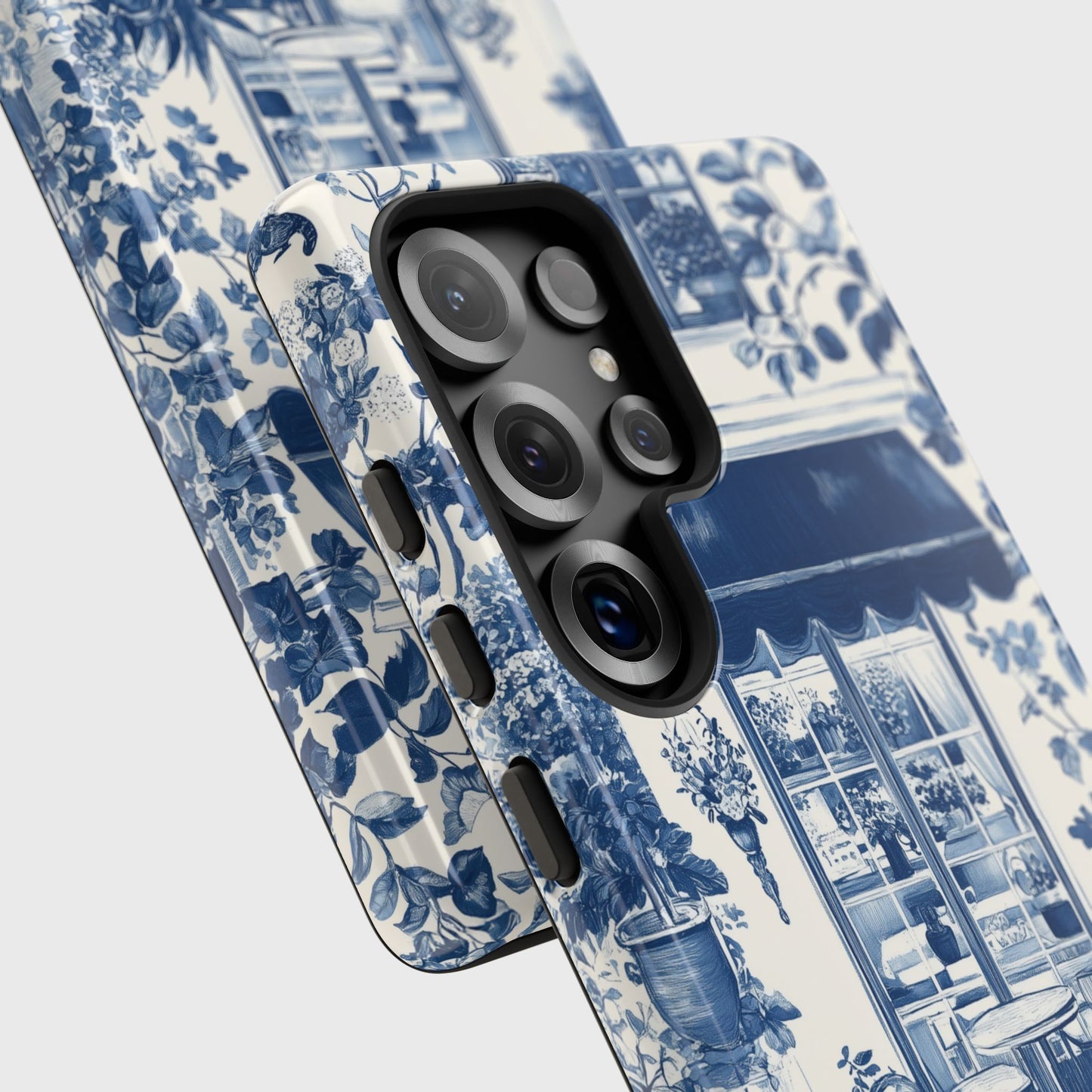 Toile de Jouy Cozy Garden Design Phone Case for Galaxy S series Phones