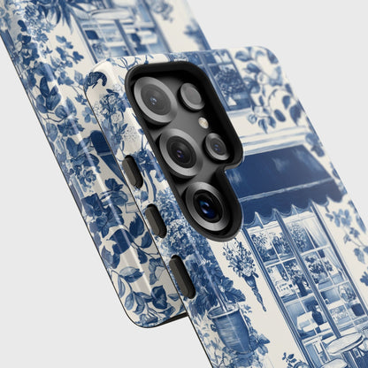 Toile de Jouy Cozy Garden Design Phone Case for Galaxy S series Phones