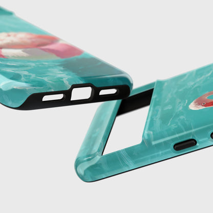 Out of Office Mode - The Poolside Flamingo Impressionist Summer Design Phone Case for Google Pixel