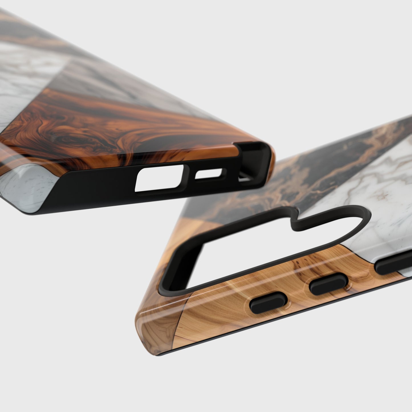 Wood Marble Design Samsung Phone Case