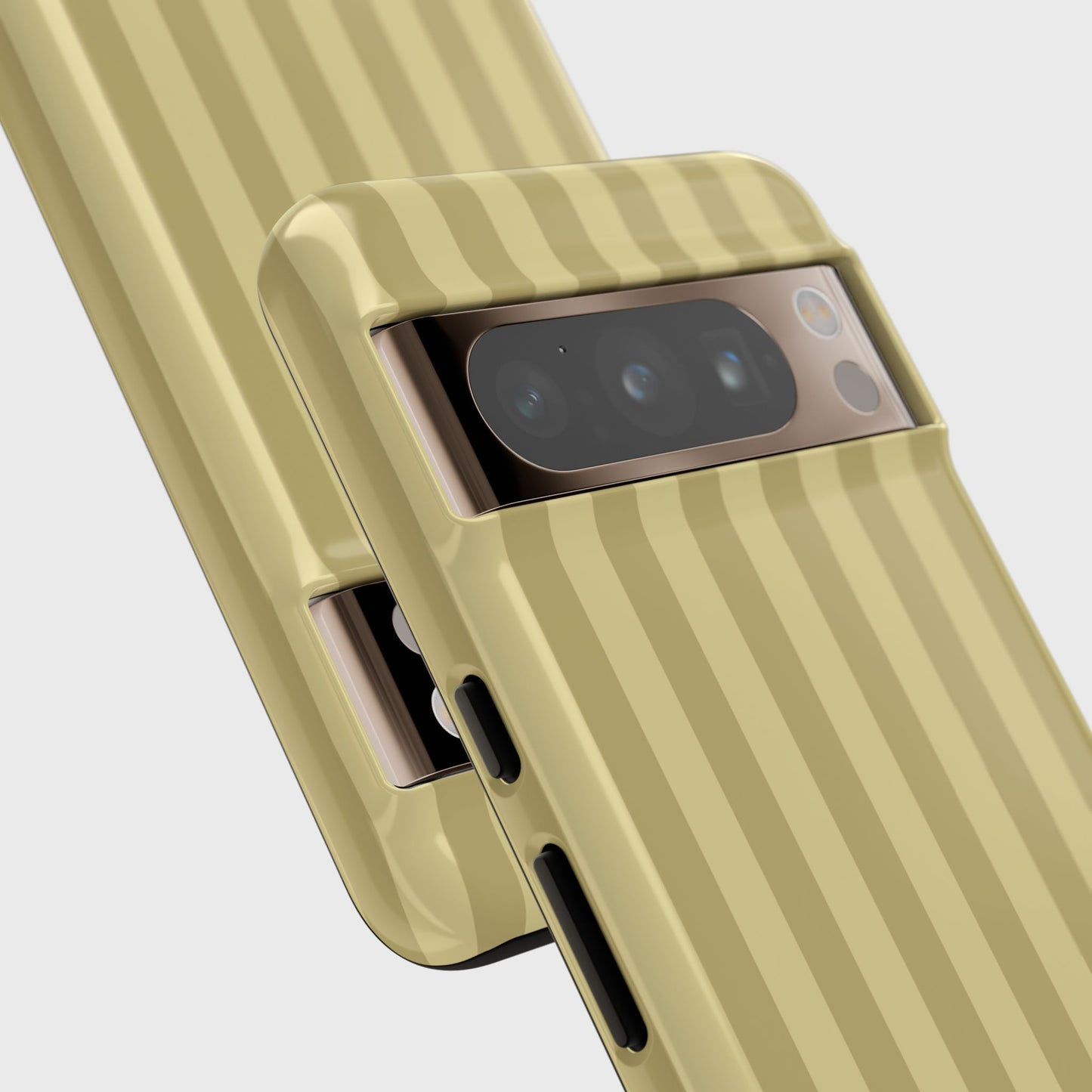 Personalisable Striped Design (Yellow) Phone Case for Google Pixel