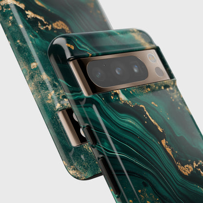 Luxury Green Marble Design Google Pixel Phone Case