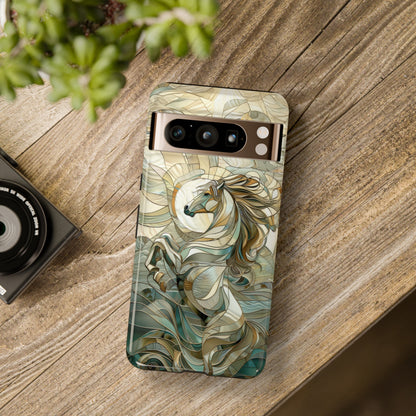 Rearing Horse Stained Glass Design Google Pixel Phone Case