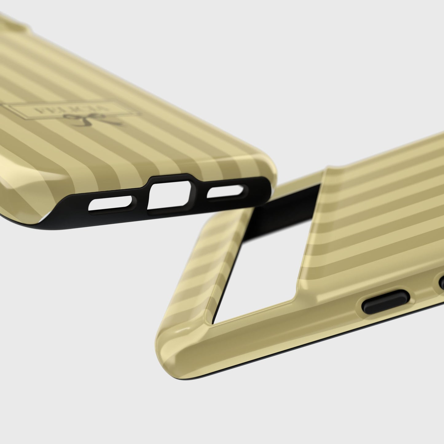 Personalisable Striped Design (Yellow) Phone Case for Google Pixel