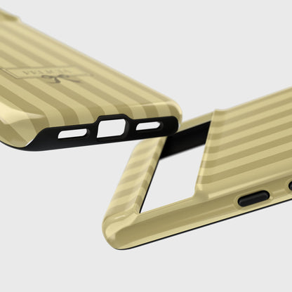 Personalisable Striped Design (Yellow) Phone Case for Google Pixel
