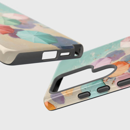 The Pastel Riviera – Aerial Beach Design Phone Case for Galaxy S series Phones