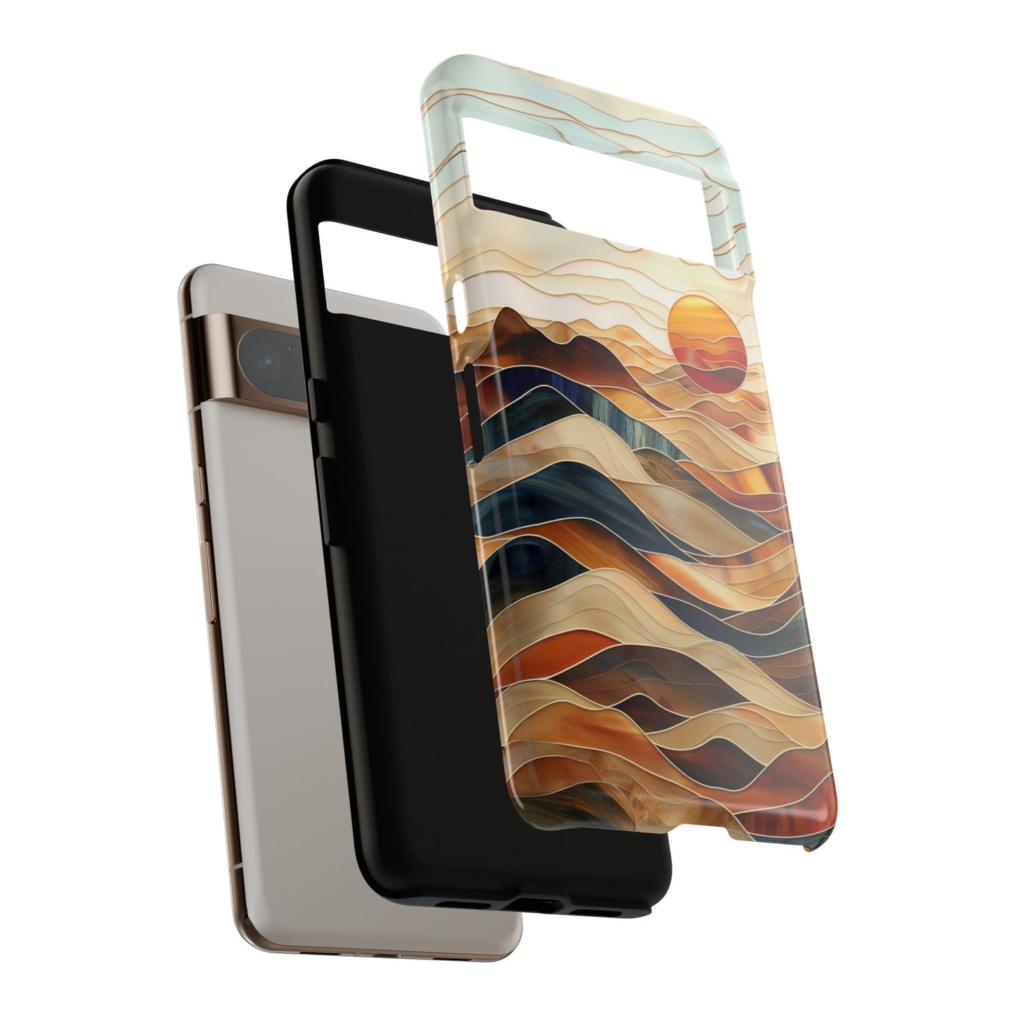 Abstract Desert Landscape Design Google Pixel Phone Case