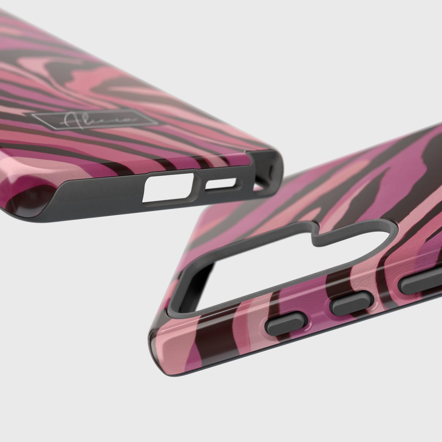 Personalisable Pink Zebra Print Design Phone Case for Galaxy S series Phones