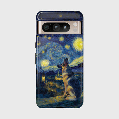 Barky Night (German Shepherd) Design Phone Case for Google Pixel