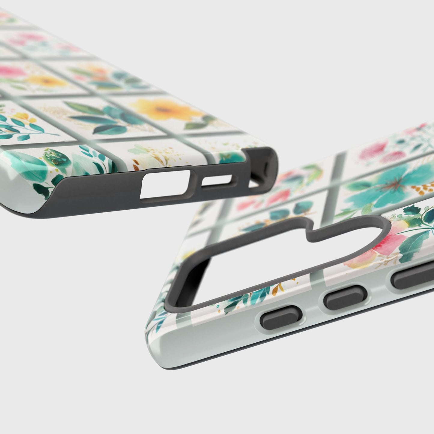 Floral Mosaic Design Phone Case for Galaxy S series Phones