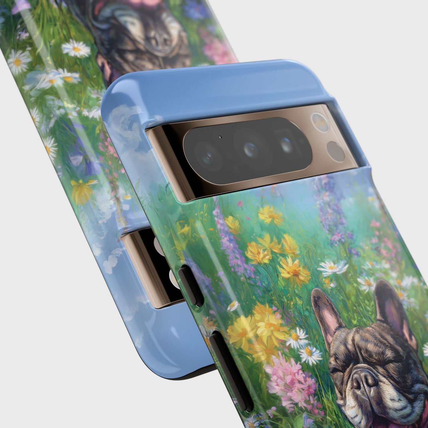 Blissful Frenchie Design Phone Case for Google Pixel
