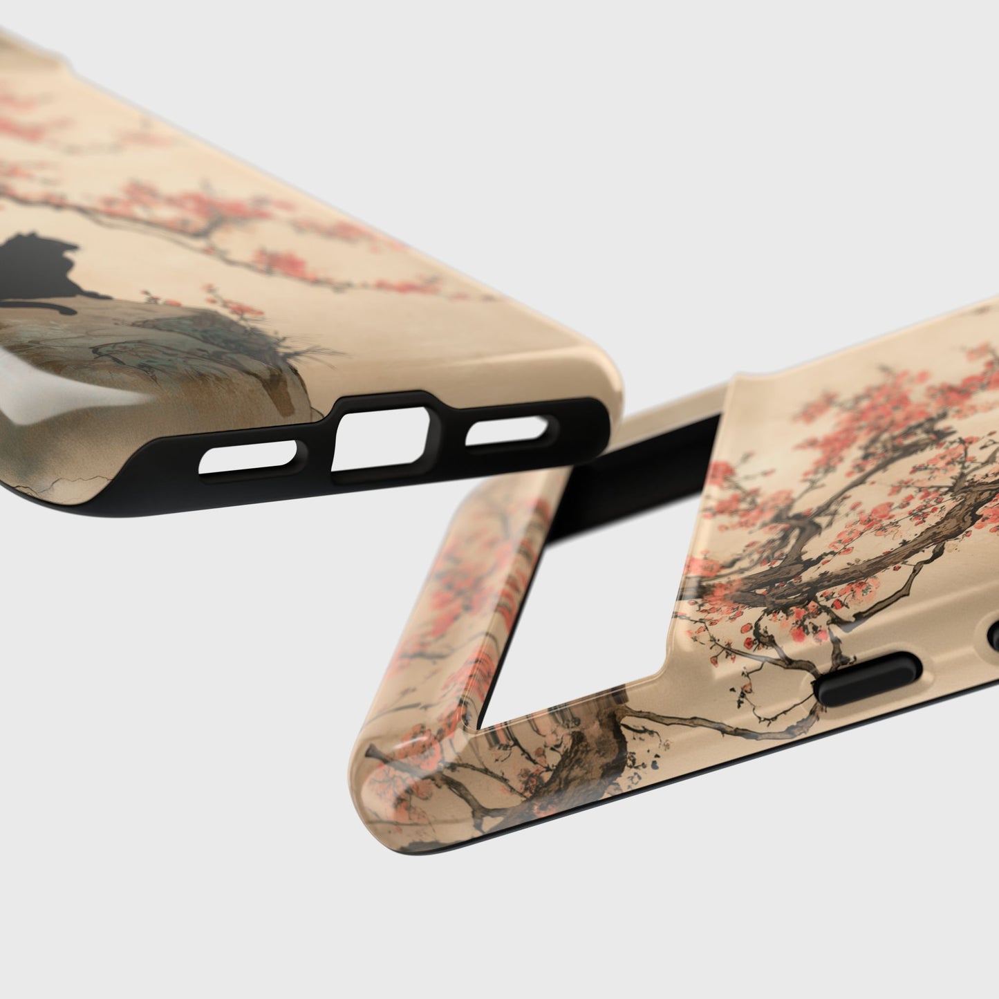 The Contemplative Cat – Traditional Ink Wash Design Phone Case for Google Pixel