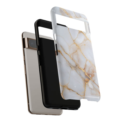 Personalised Luxury White Marble Design Phone Case for Google Pixel