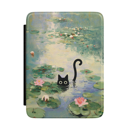 The Water Lily Lurker – Fine Art Parody Kindle Case