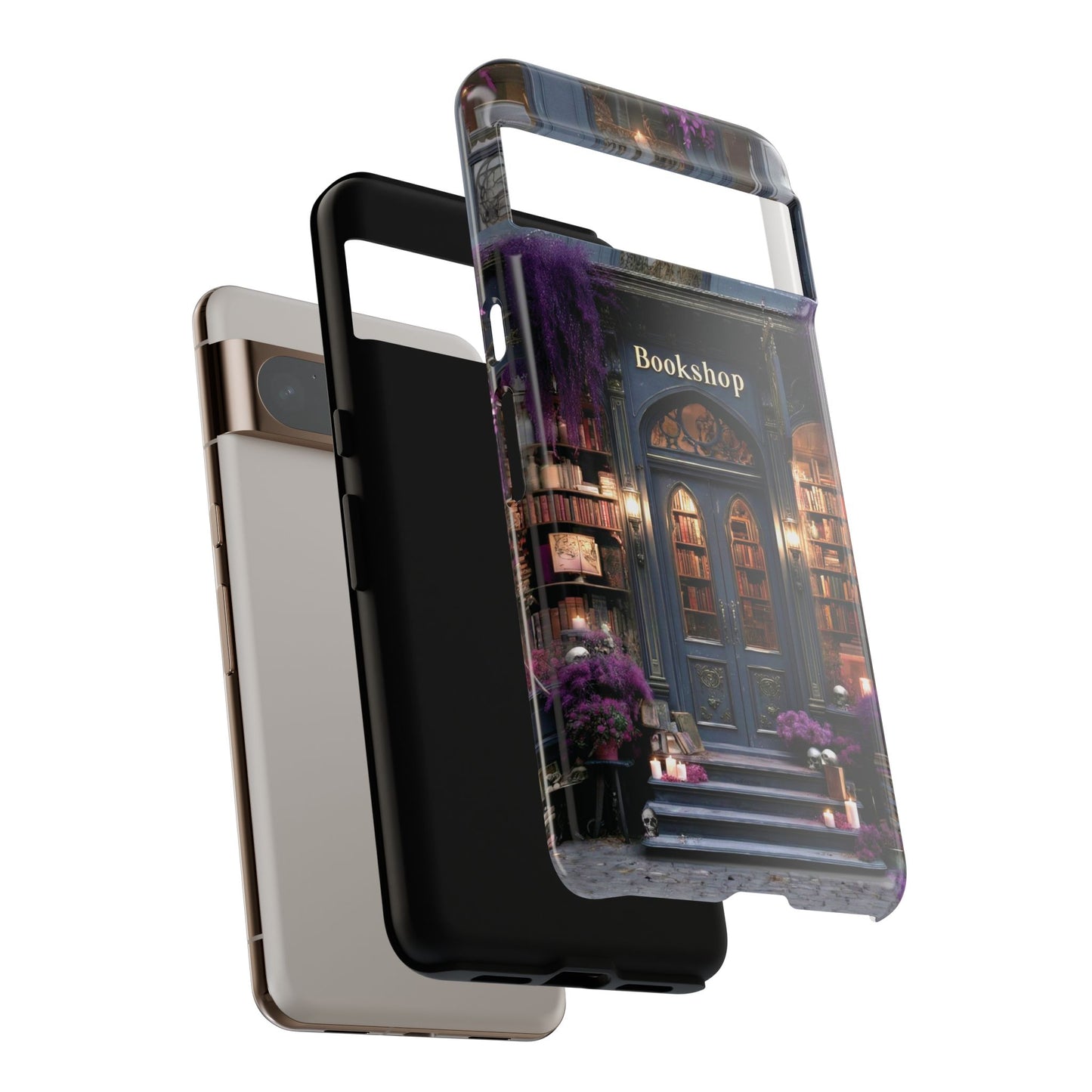 The Midnight Bookshop Design Phone Case for Google Pixel