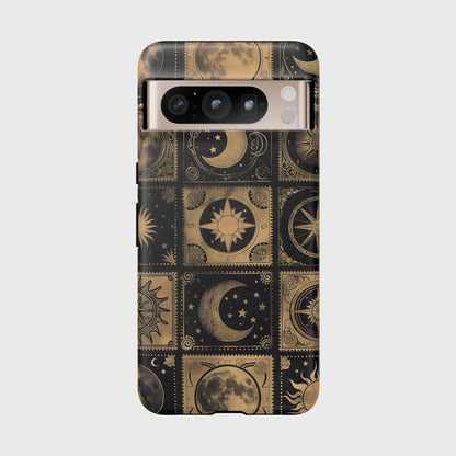 Vintage Astronomy Stamps Collage Design Google Pixel Phone Case