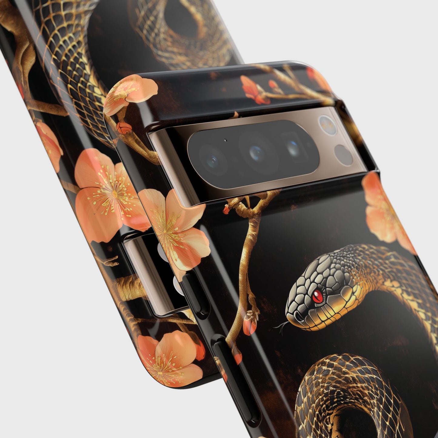 Snake Floral Design Phone Case for Google Pixel