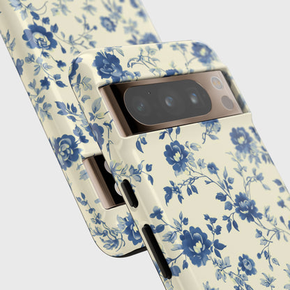 Vintage Toile Floral Pattern Design Google Pixel Phone Case