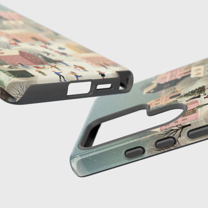 Christmas Village Design Phone Case for Galaxy S series Phones