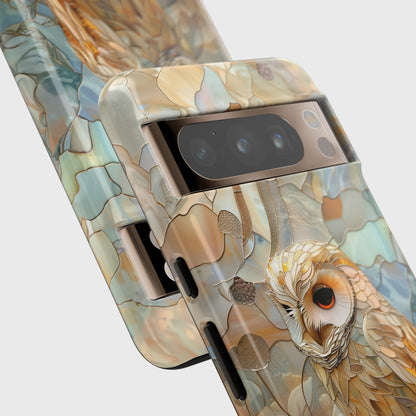 Elegant Owl Stained Glass Design Google Pixel Phone Case