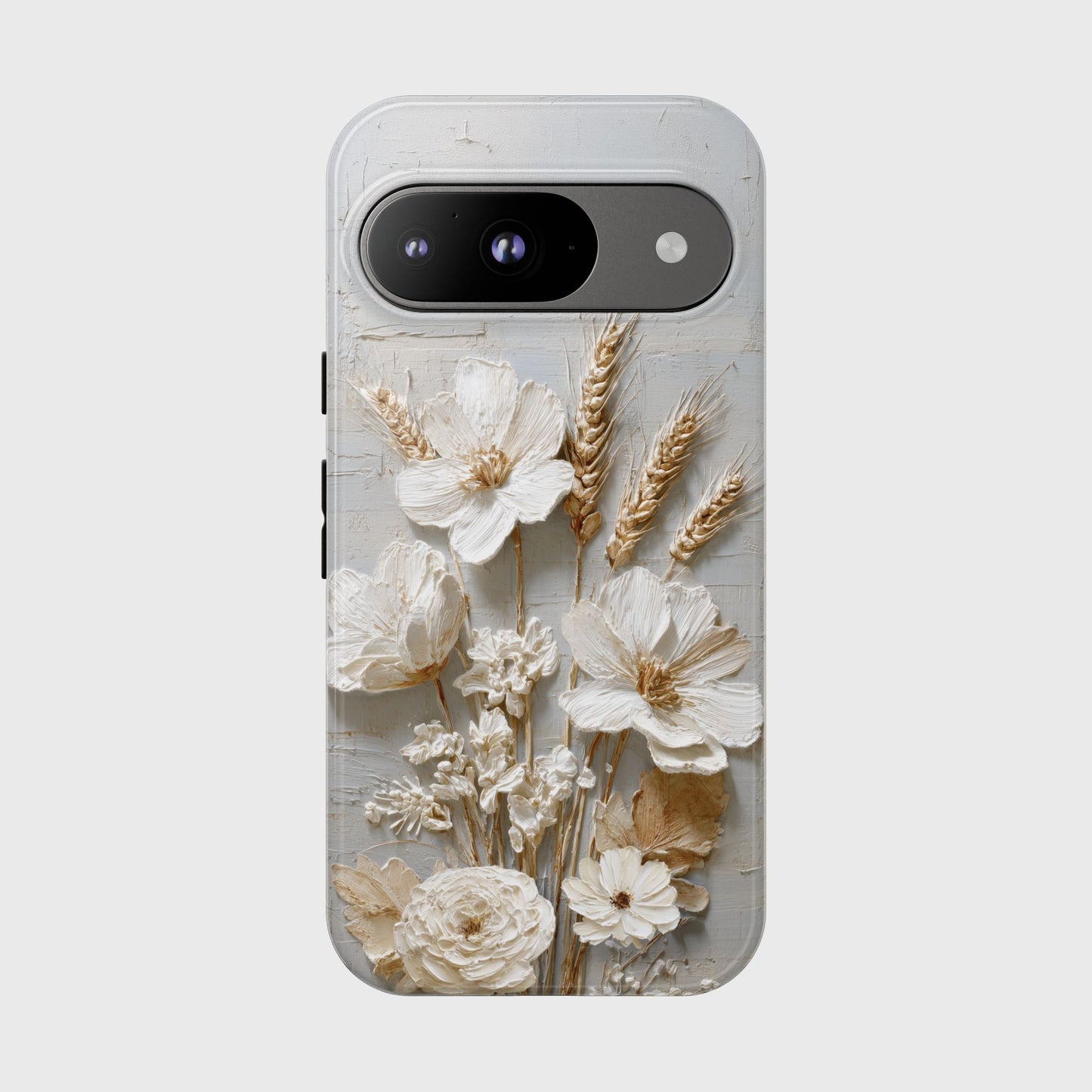 The Refined Meadow – 3D Impasto Botanical Design Phone Case for Google Pixel