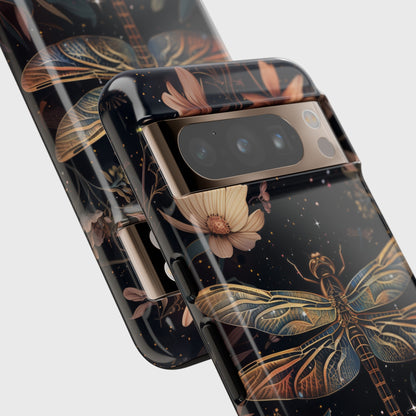 Starry Night Dragonfly Design Google Pixel Phone Case