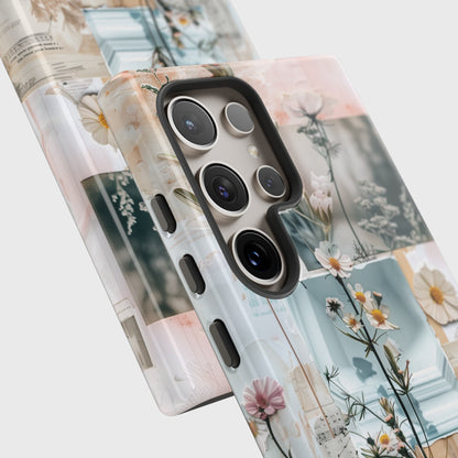 Wildflower Scrapbook Collage Design Samsung Phone Case
