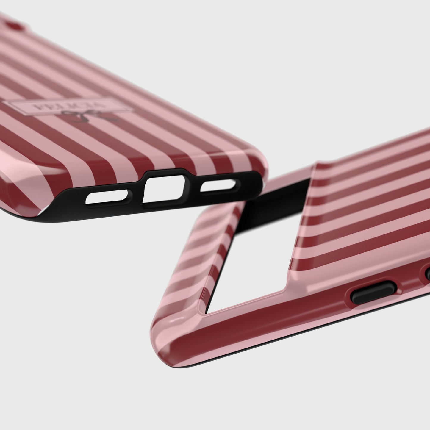 Personalisable Striped Design (Red) Phone Case for Google Pixel