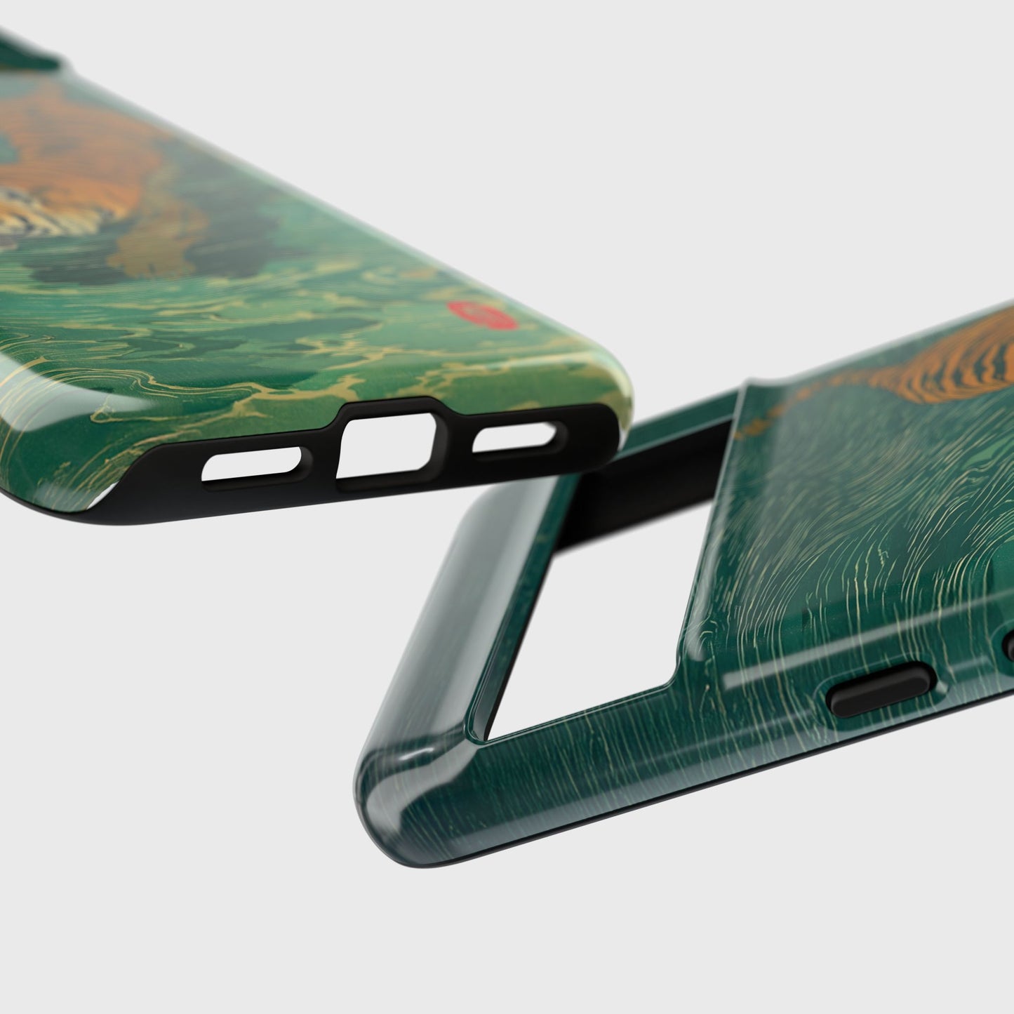 The Emerald Swirl – Ukiyo-e Tiger Design Phone Case for Google Pixel