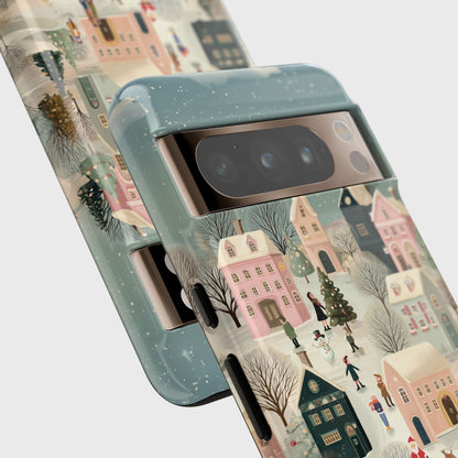 Christmas Village Design Phone Case for Google Pixel