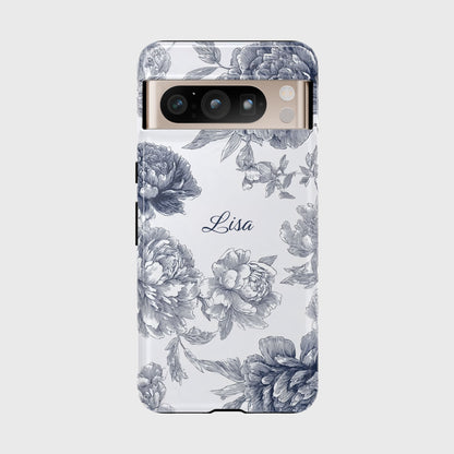 Personalisable Toile Floral Design Phone Case for Google Pixel