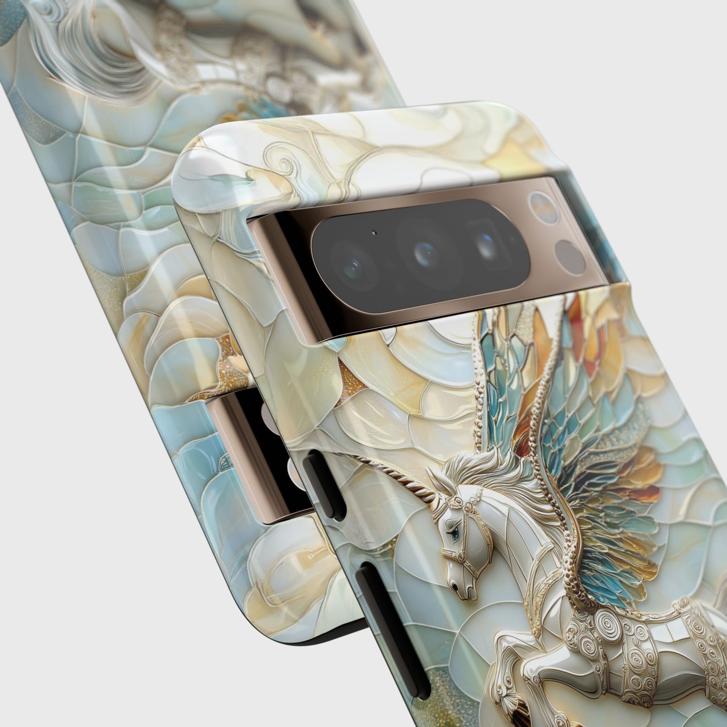 Flying Unicorn Abstract Art Design Phone Case for Google Pixel