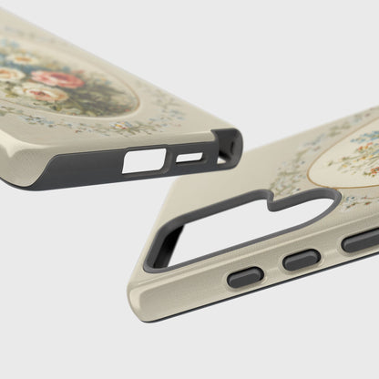 The Classic Rose Cameo – Vintage Floral Design Phone Case for Galaxy S series Phones
