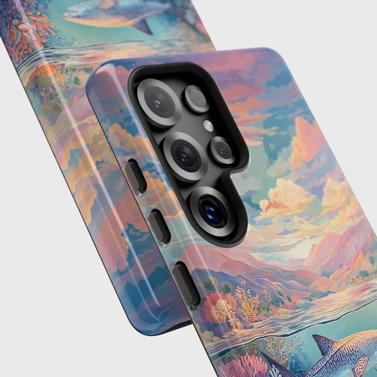 Coral Horizon Design Phone Case for Galaxy S series Phones