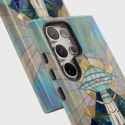 UFO Stained Glass Design Samsung Phone Case