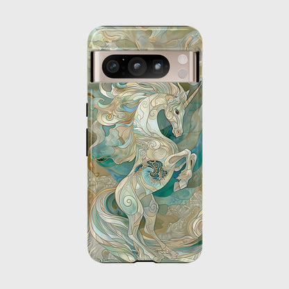 Unicorn Stained Glass Design 2 Google Pixel Phone Case