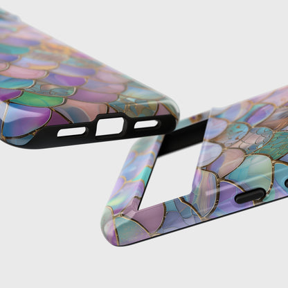 Mermaid Scale Mosaic Stained Glass Design Google Pixel Phone Case