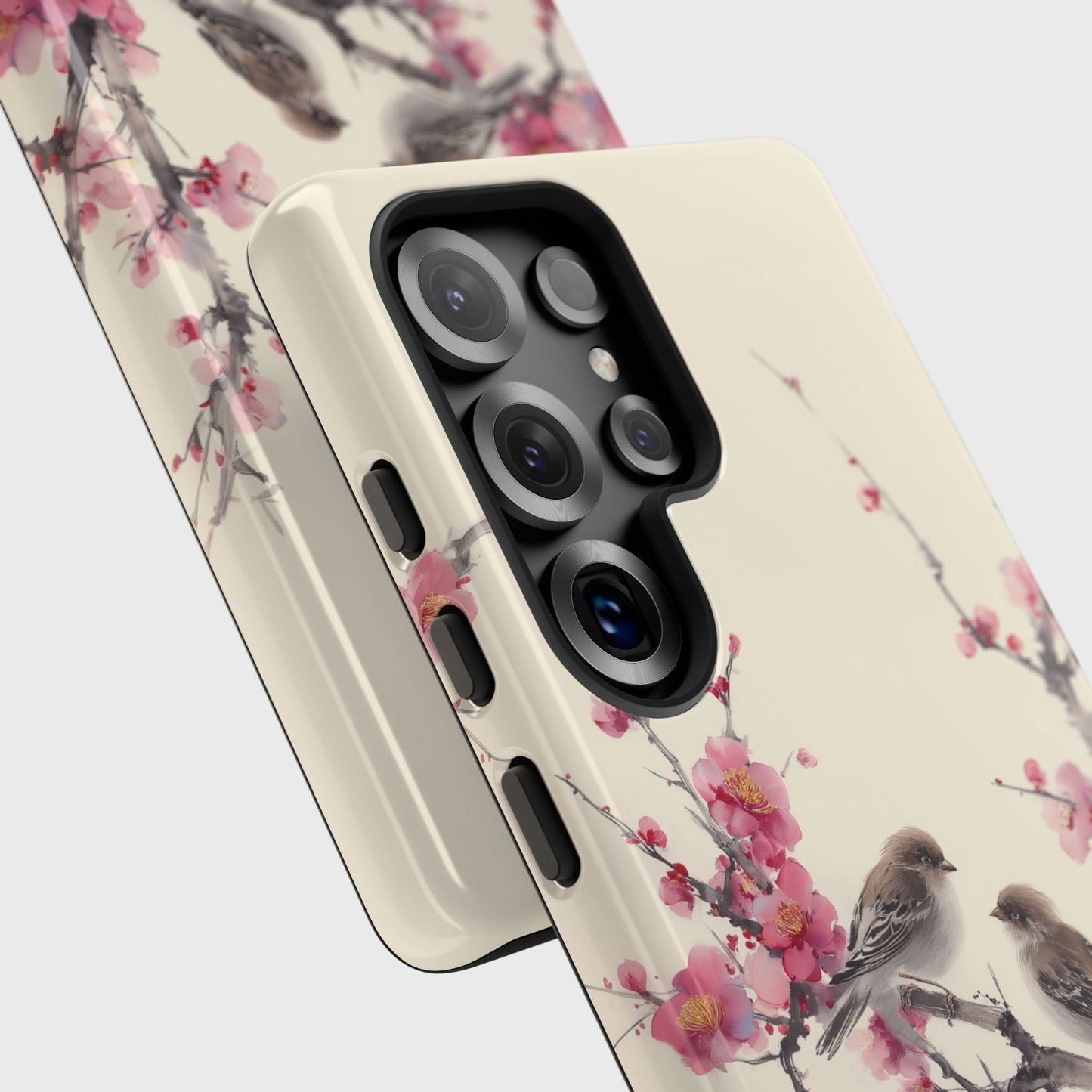The Sweeping Blossom – Ink Wash Botanical Design Phone Case for Galaxy S series Phones
