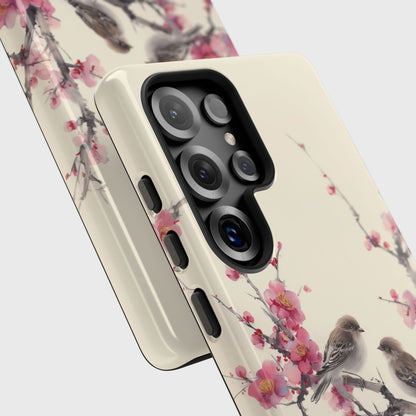 The Sweeping Blossom – Ink Wash Botanical Design Phone Case for Galaxy S series Phones