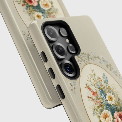 The Classic Rose Cameo – Vintage Floral Design Phone Case for Galaxy S series Phones