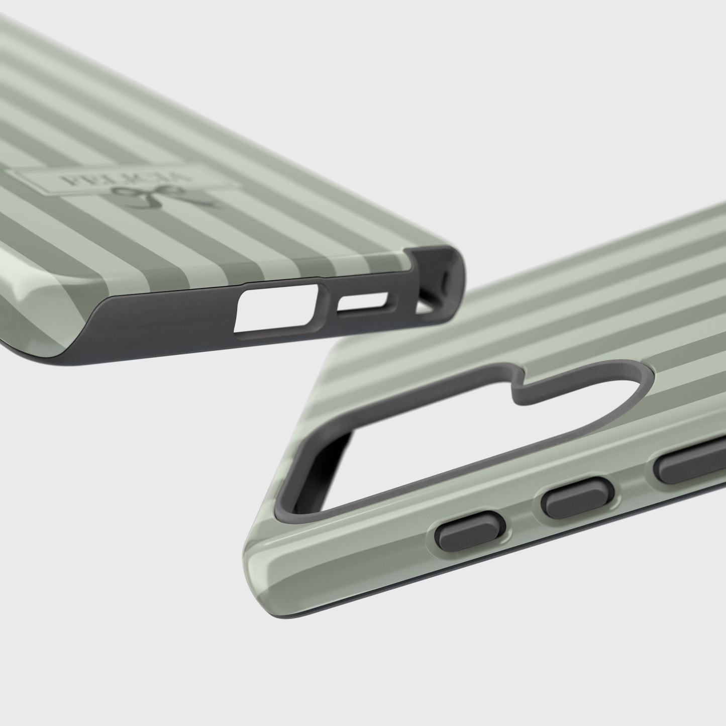 Personalisable Striped Design (Green) Phone Case for Galaxy S series Phones